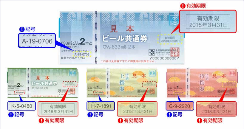 ビール共通券・清酒券をお持ちのお客様へ、大切なお知らせです。